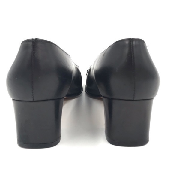 Salvatore Ferragamo Cosenza Black / Nero Calf Leather Flats Size 8.5B - Picture 7 of 11